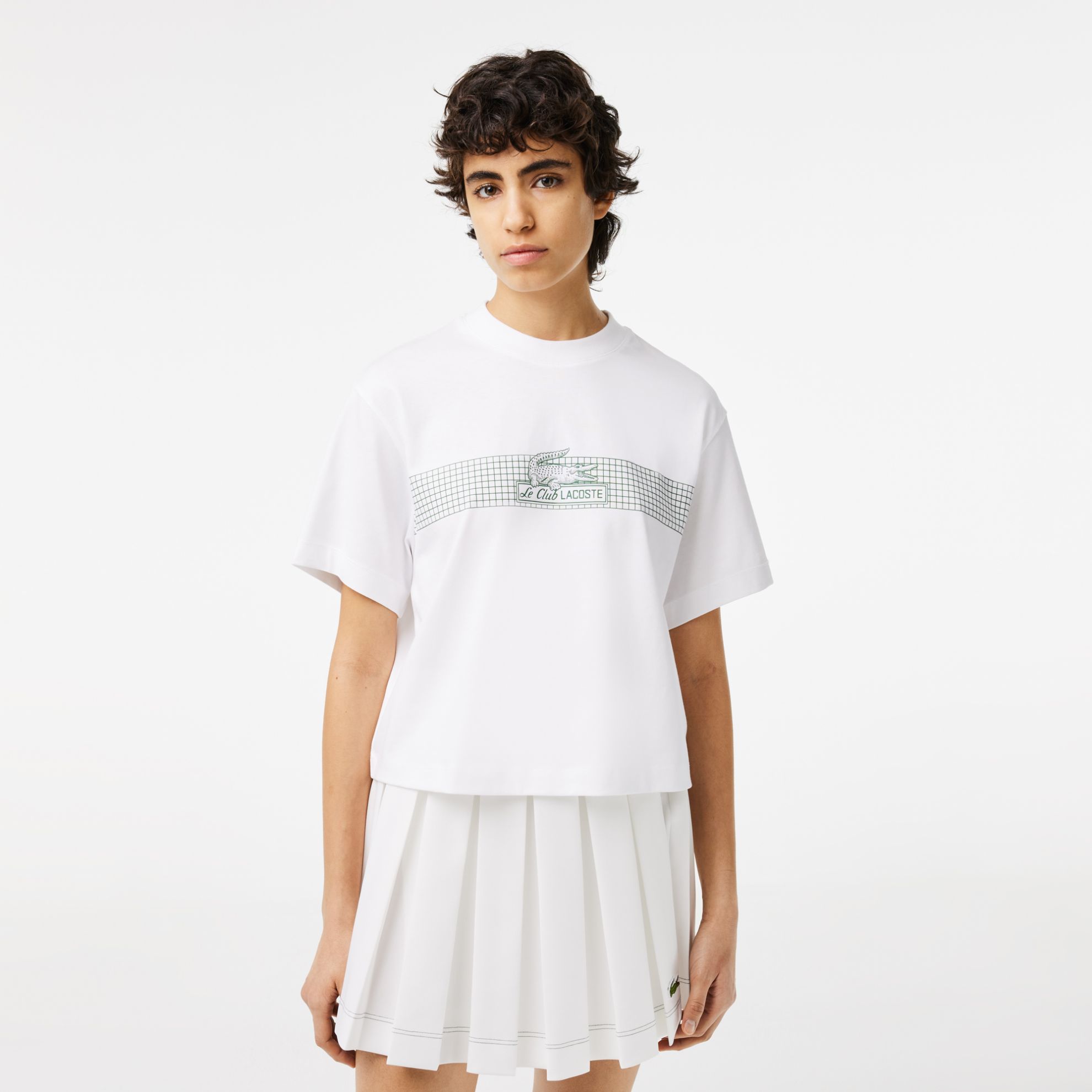 Εικόνα της Γυναικείο Oversize Net Print Jersey T-shirt
