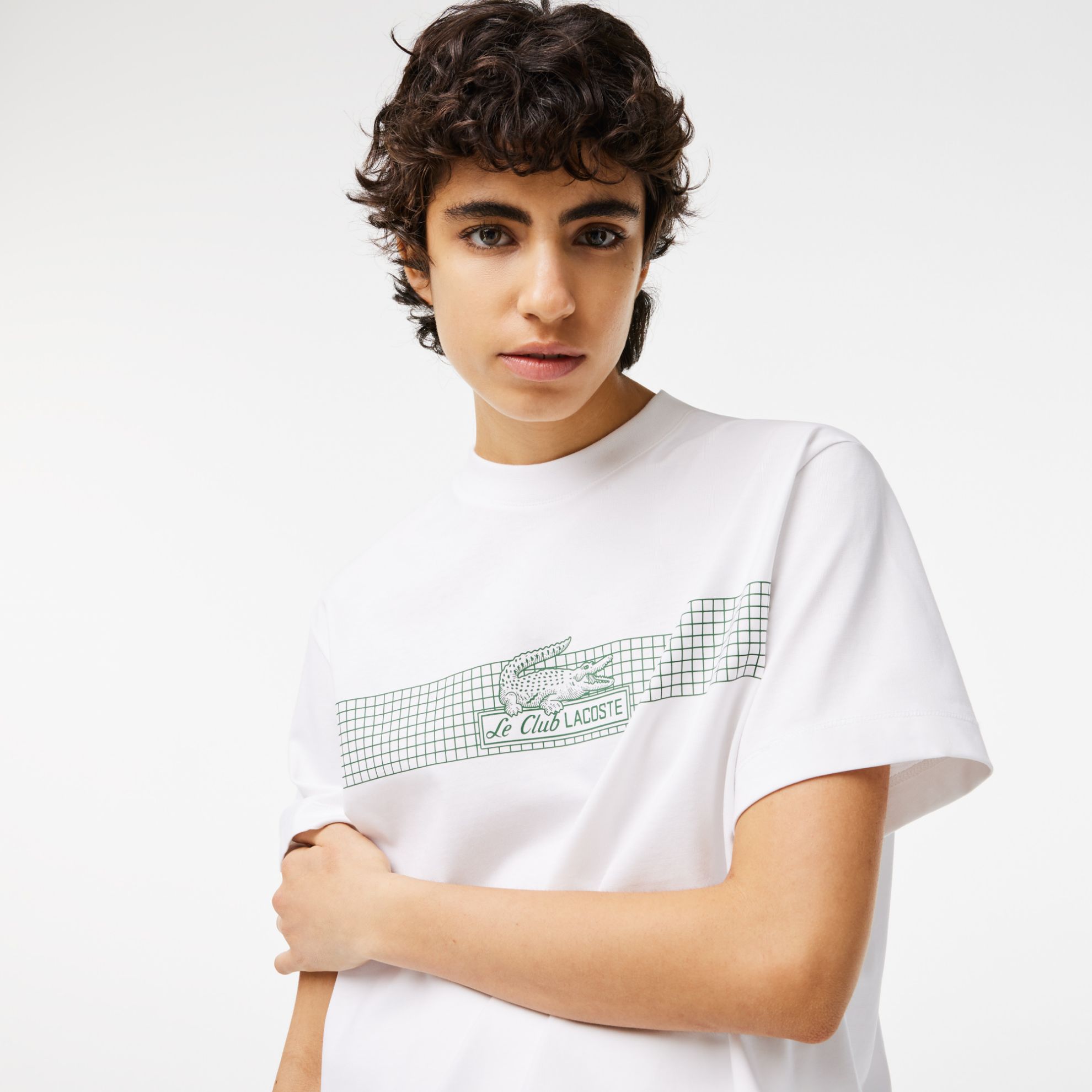 Εικόνα της Γυναικείο Oversize Net Print Jersey T-shirt