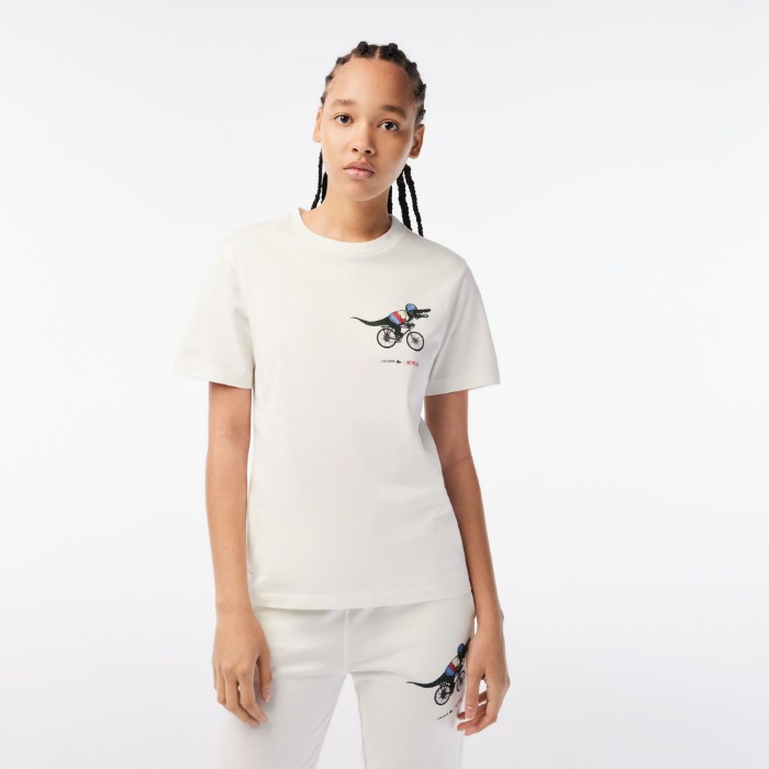 Εικόνα της Γυναικείο Lacoste x Netflix Βαμβακερό T-shirt