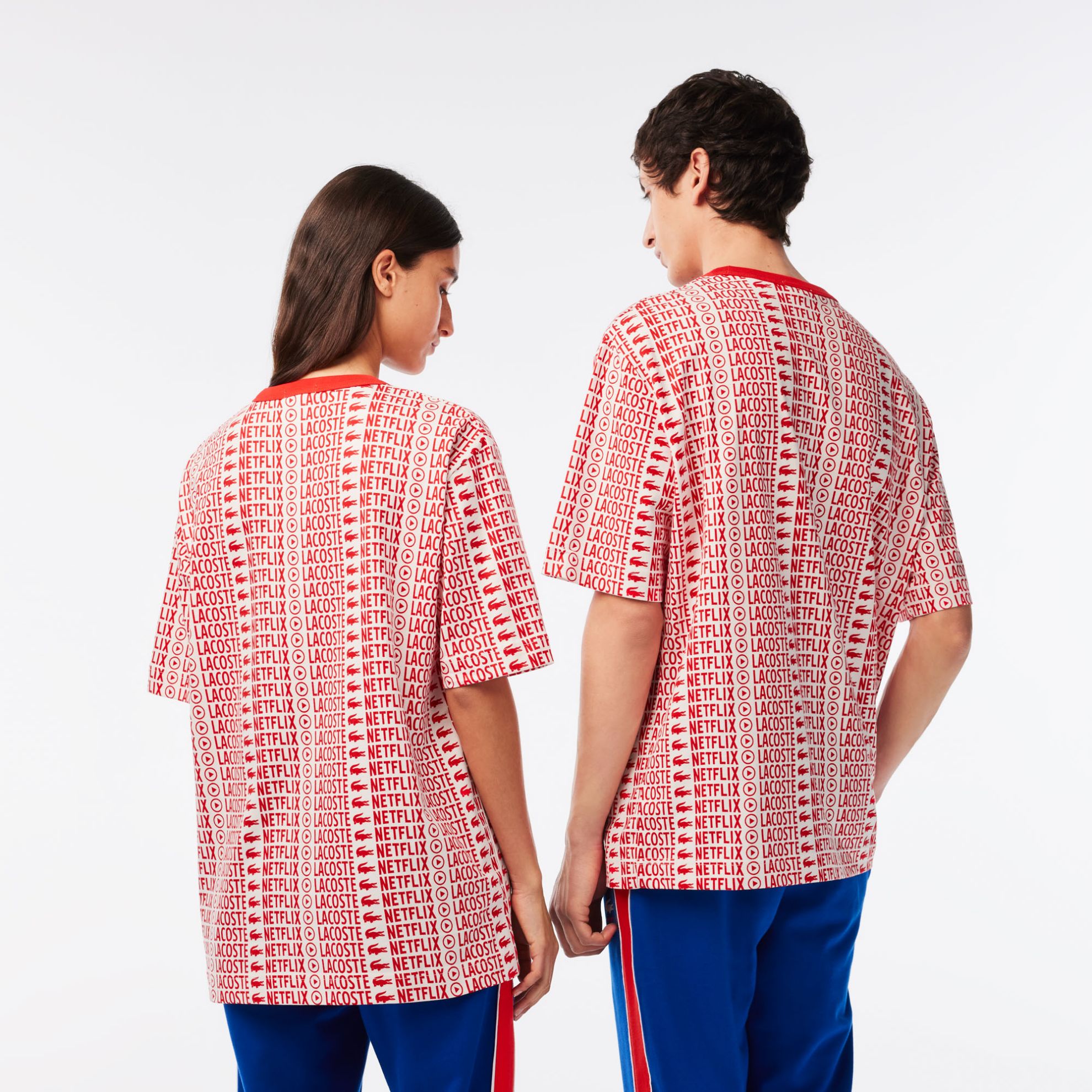 Εικόνα της Unisex Lacoste x Netflix Printed T-Shirt Loose Fit