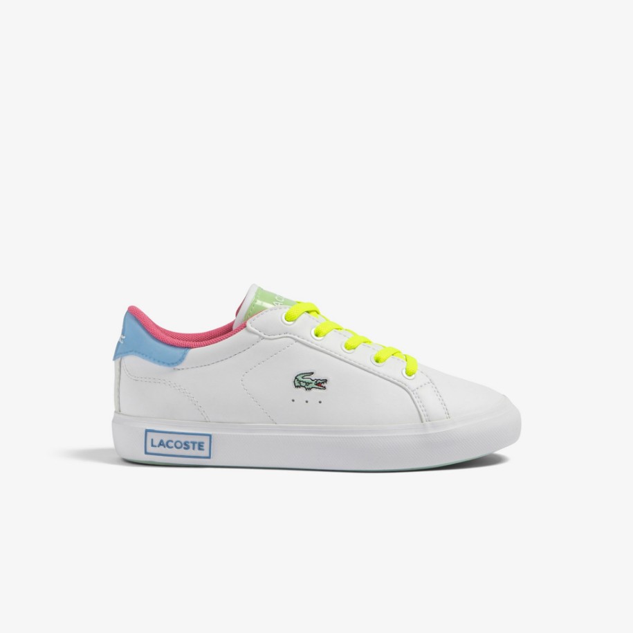 Παιδικά Lacoste Powercourt Synthetic Color Pop Trainers | Lacoste ...