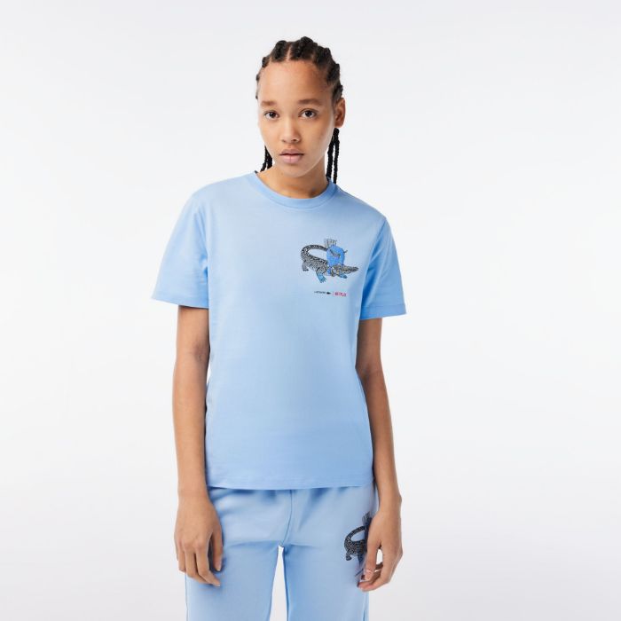 Εικόνα της Γυναικείο Lacoste x Netflix Βαμβακερό T-shirt