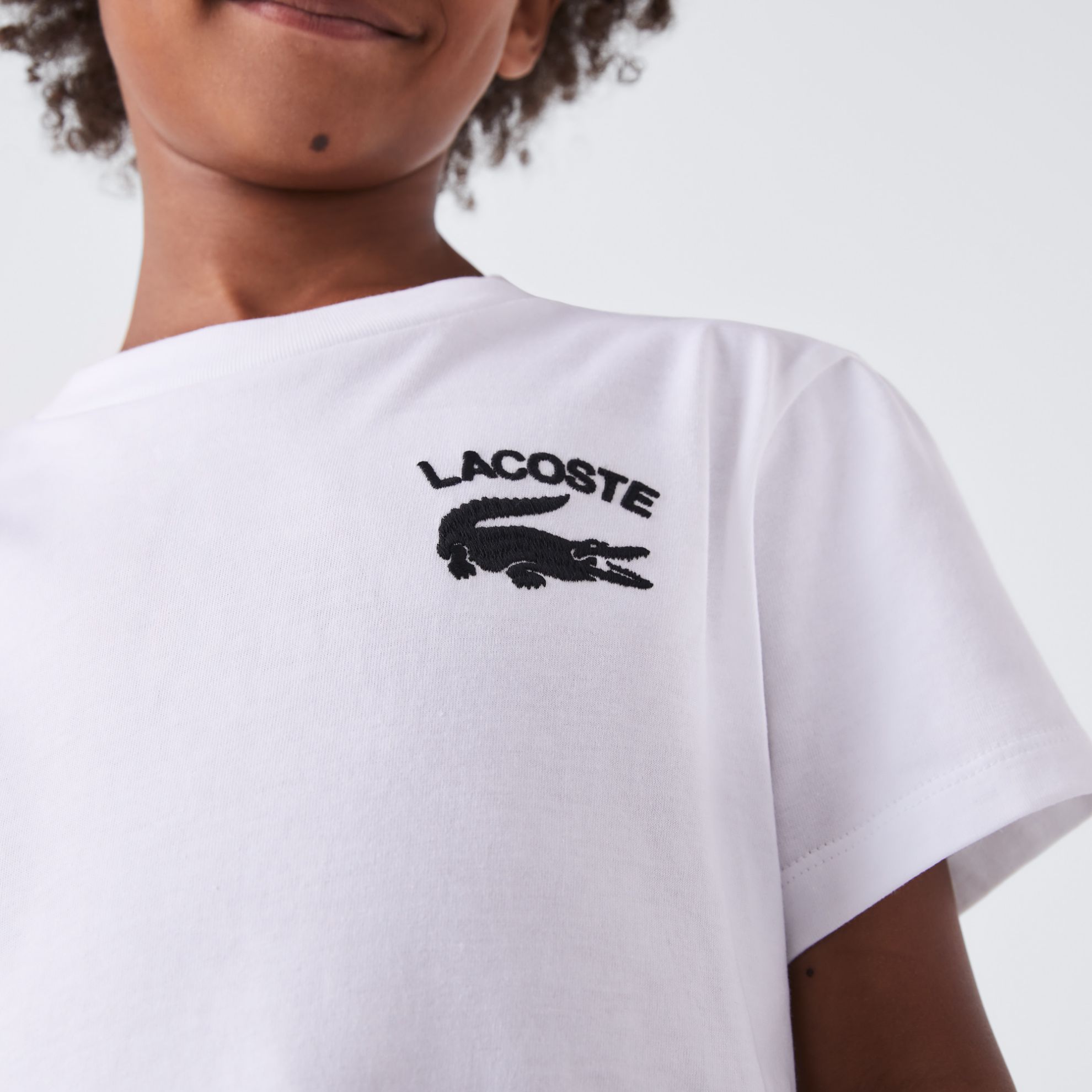 Εικόνα της Παιδικό Lacoste Printed Βαμβακερό T-shirt