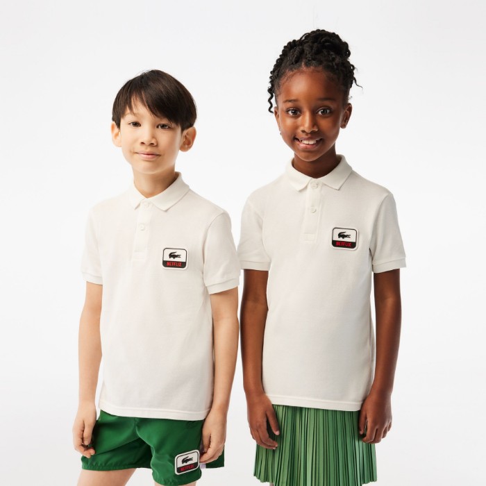 Εικόνα της Παιδική Lacoste x Netflix Polo Μπλούζα