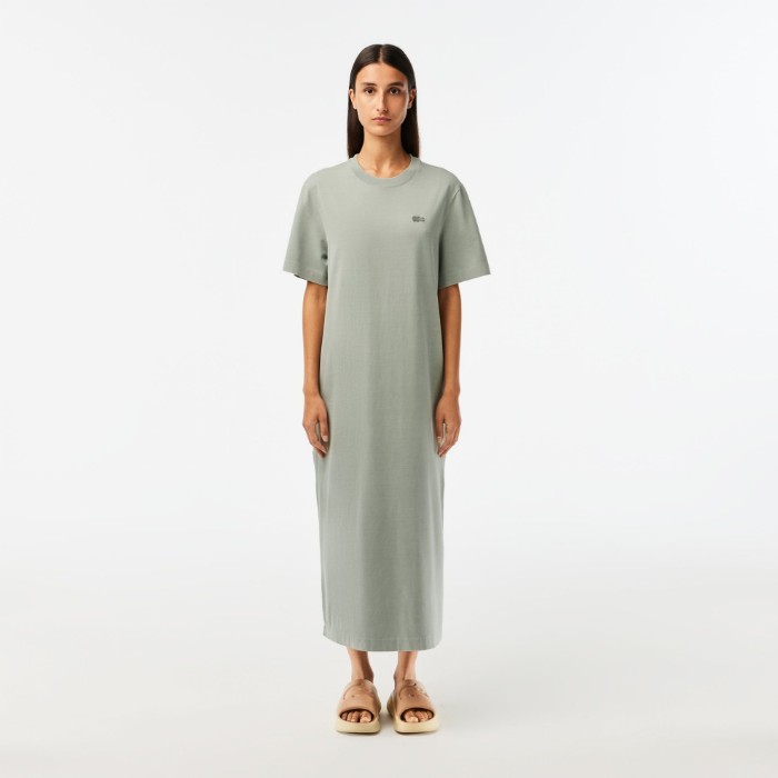 Εικόνα της Γυναικείο Organic Cotton Μακρύ T-shirt Φόρεμα