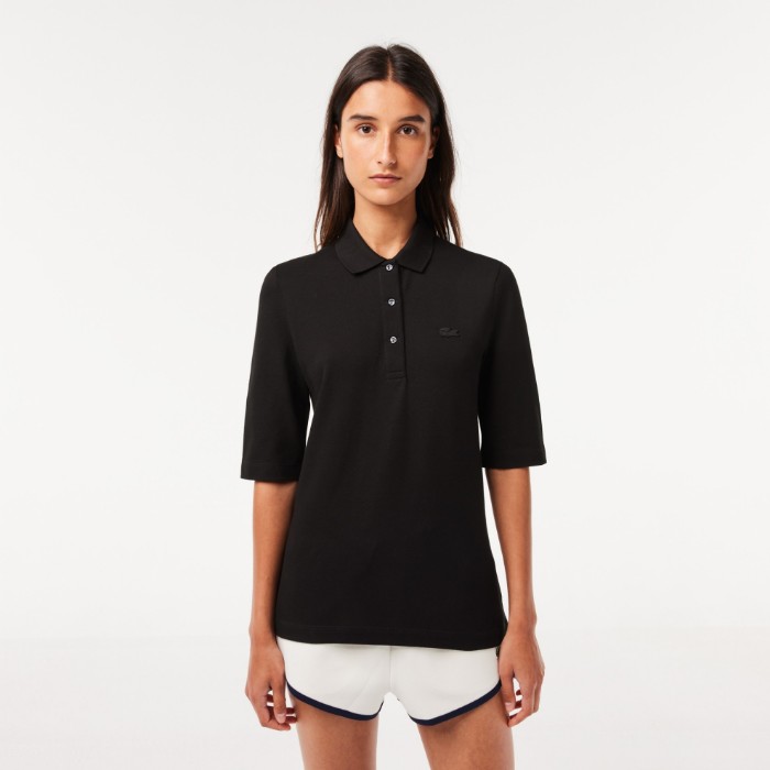 Εικόνα της Γυναικεία Supple Cotton Polo Μπλούζα Slim Fit 