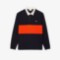 Ανδρική Rugby-style Colourblock  Βαμβακερή Polo Μπλούζα-3KH1303|LJ8I