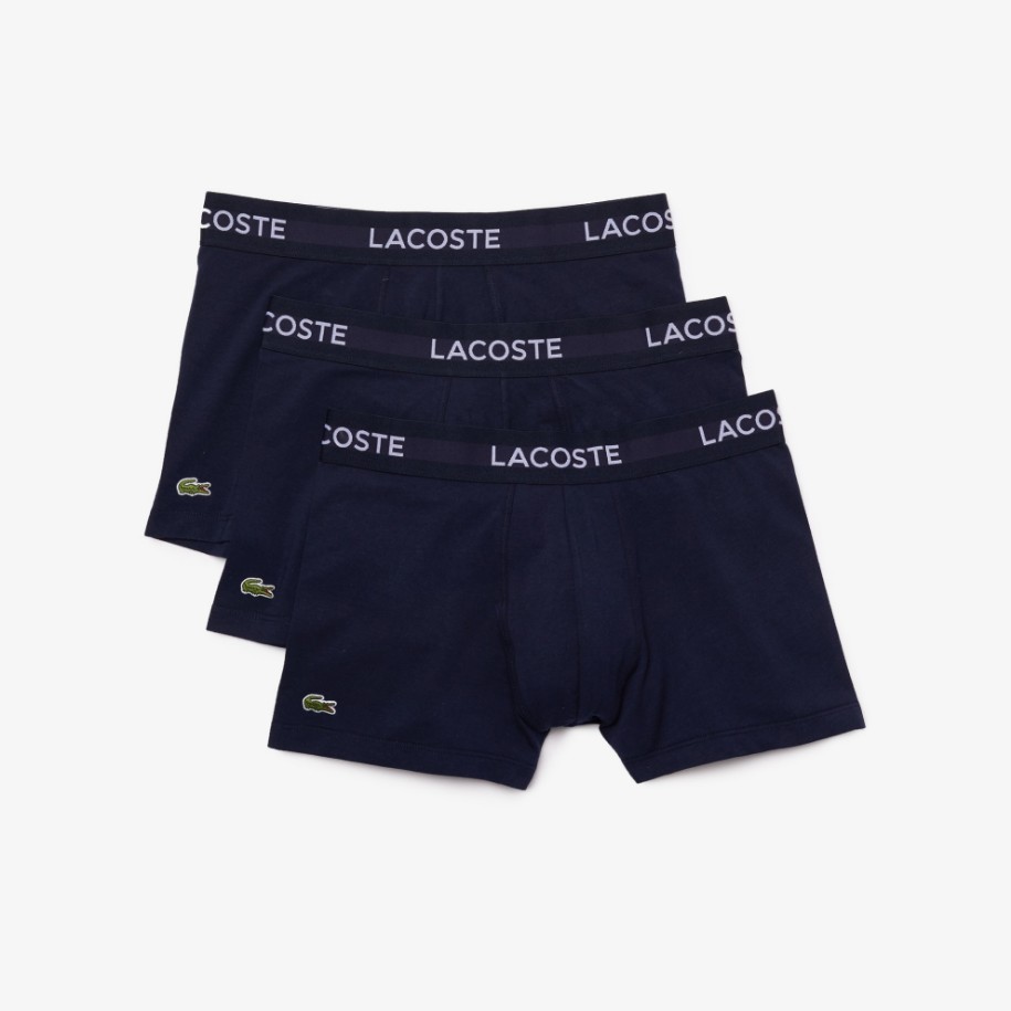 Ανδρικά 3Pack Lacoste Logo Waist Trunks Lacoste Greece Online Boutique