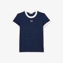 Γυναικείο Tennis Badge Βαμβακερό T-shirt Slim Fit 
