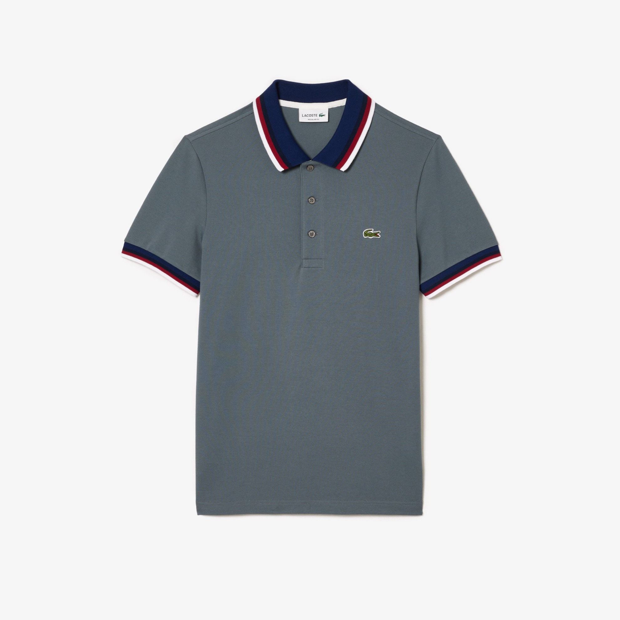 Εικόνα της Ανδρική Stretch Cotton Piqué Contrast Collar Polo Μπλούζα Regular Fit