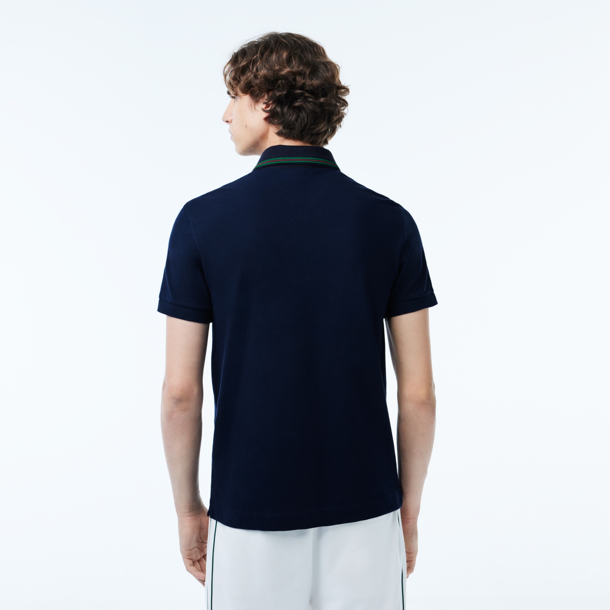 Εικόνα της Ανδρική Smart Paris Contrast Neck Polo Μπλούζα Regular Fit 