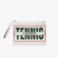 Εικόνα της Γυναικείο Tennis Print Canvas Clutch