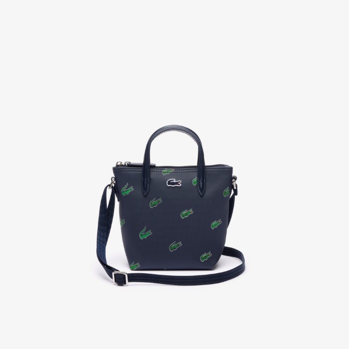 Εικόνα της Γυναικεία Croc Print Mini Cross-Body Tote Τσάντα