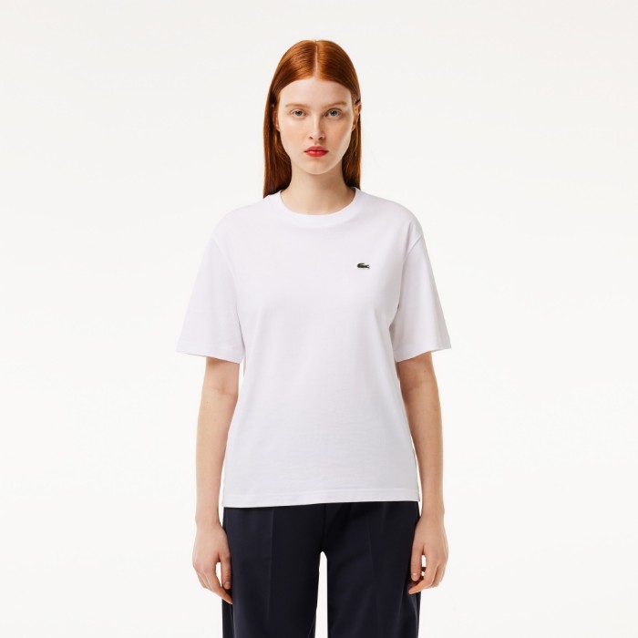 Εικόνα της Γυναικείο Lightweight Cotton Pima Jersey T-shirt Relaxed Fit 
