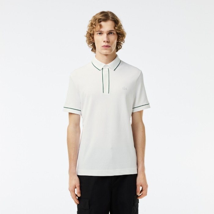 Εικόνα της Smart Paris Stretch Cotton Contrast Trim Polo Shirt