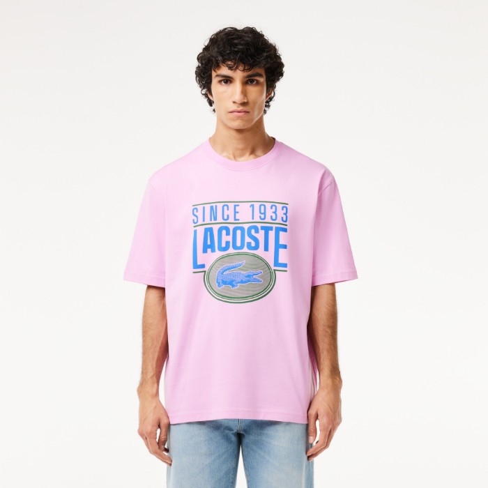Εικόνα της Ανδρικό Cotton Jersey Print T-Shirt Loose Fit 
