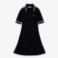 Εικόνα της Γυναικείο Flared Seamless 3D Flat Ribbed Polo Φόρεμα