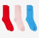 Unisex 3-pack Lacoste Βαμβακερές Κάλτσες