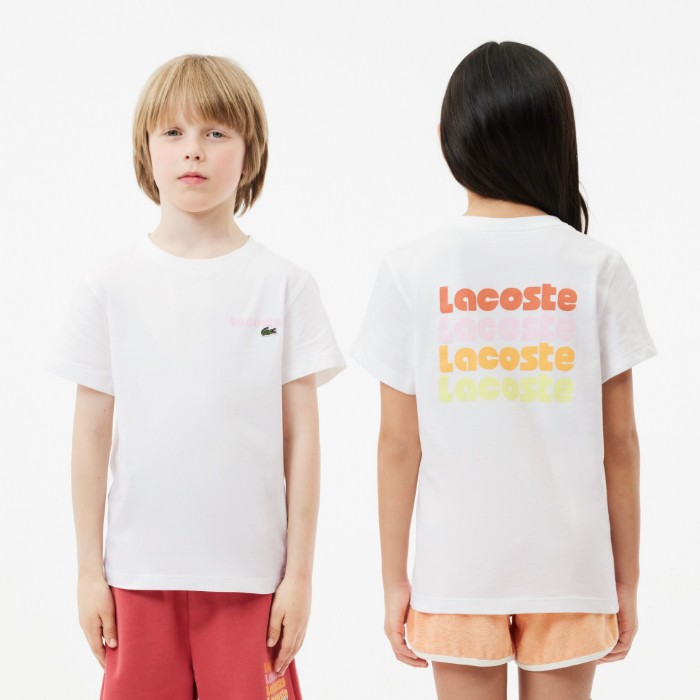 Εικόνα της Παιδικό Contrast Print Βαμβακερό T-Shirt