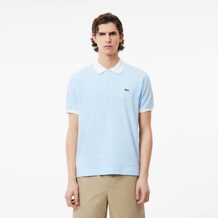 Εικόνα της Ανδρική Original L.12.12 Ριγέ Polo Μπλούζα
