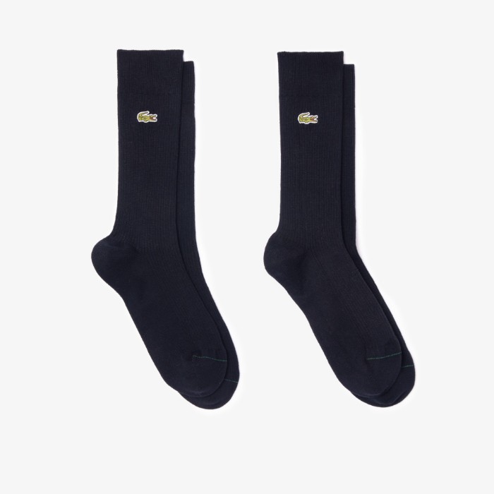 Εικόνα της Unisex 2-Pack Plain Ribbed Κάλτσες