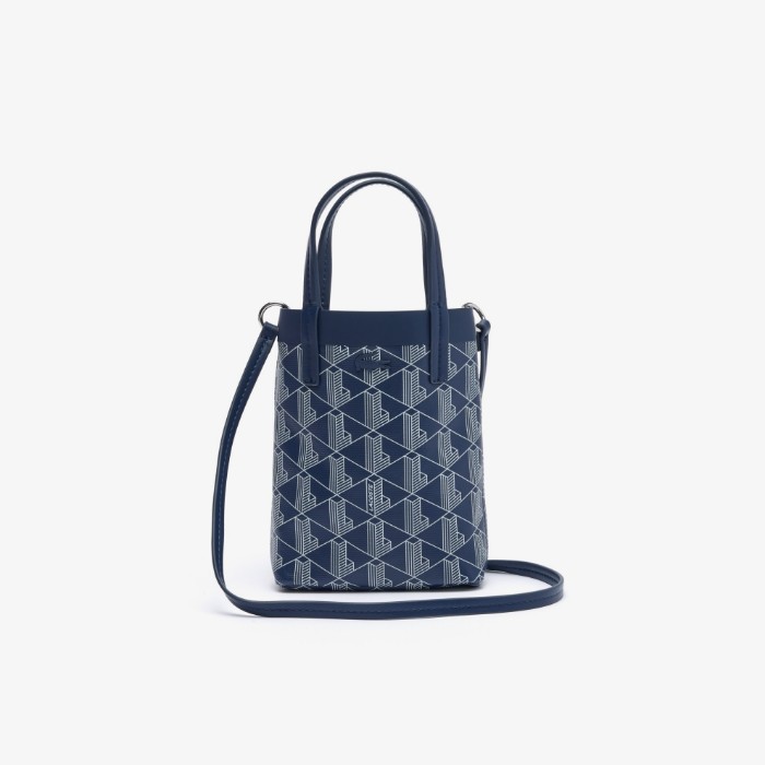 Εικόνα της Γυναικεία Zely Canvas Monogram Mini Tote Τσάντα