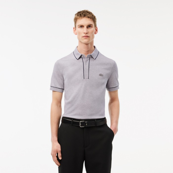 Εικόνα της Smart Paris Stretch Cotton Contrast Trim Polo Shirt