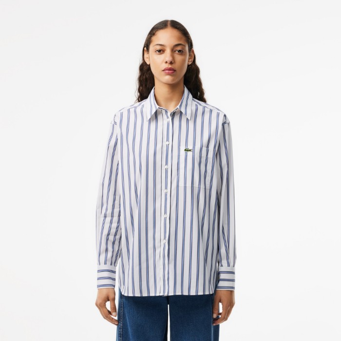 Εικόνα της Γυναικείο Cotton Poplin Πουκάμισο Oversized Fit