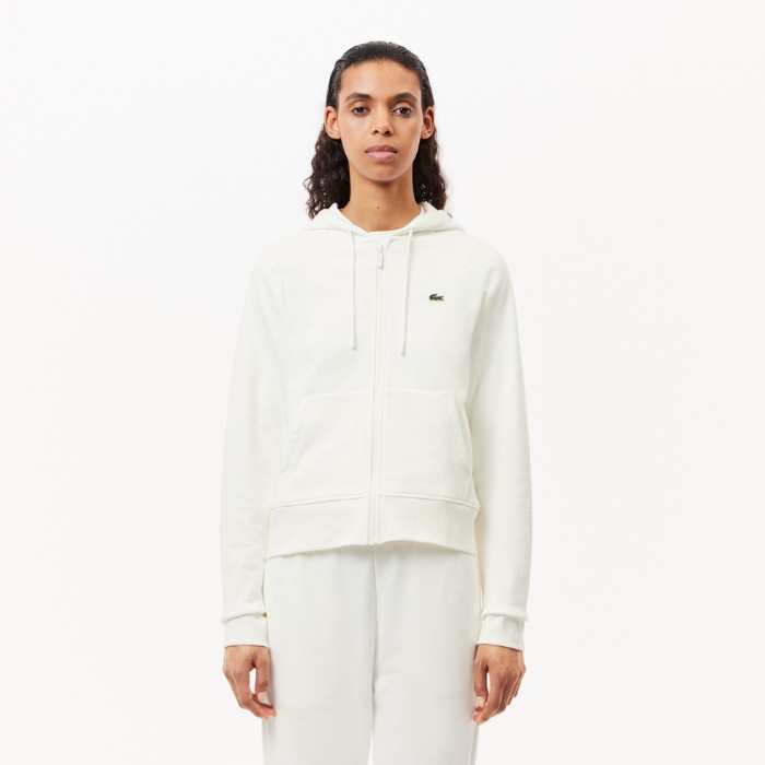 Εικόνα της Γυναικείο Organic Fleece Zipped Jogger Φούτερ με Κουκούλα