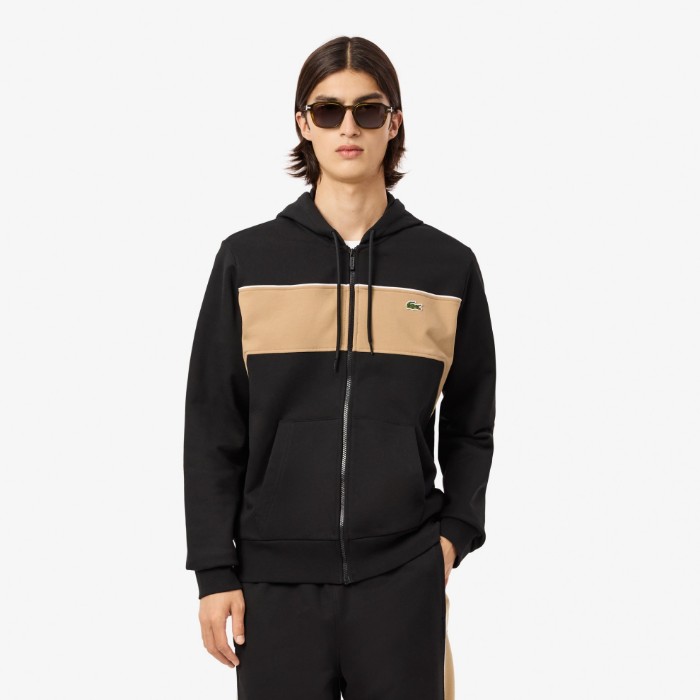 Εικόνα της Ανδρικό Zip-Up Colour-Block Hoodie Φούτερ