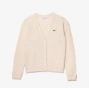 Γυναικεία Lacoste V-Neck Μάλλινη Ζακέτα Cardigan