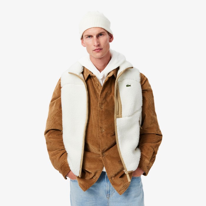 Εικόνα της Ανδρικό Sherpa Fleece Αμάνικο Jacket