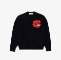 Γυναικείο Intarsia Flower Motif Μάλλινο Πουλόβερ