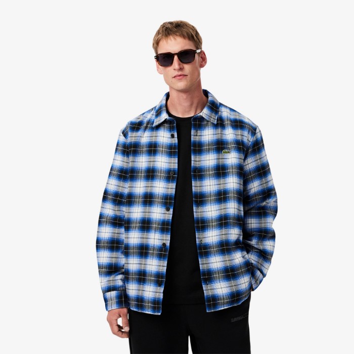 Εικόνα της Ανδρικό Oversized Καρό Overshirt