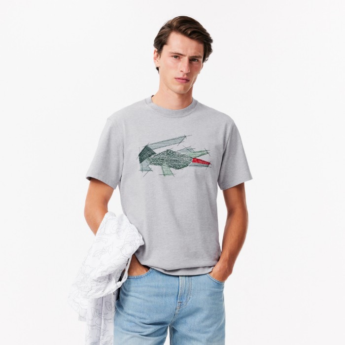 Εικόνα της Ανδρικό Heavy Cotton Crocodile Graphic T-shirt