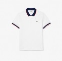 Ανδρική Stretch Cotton Piqué Contrast Collar Polo Μπλούζα Regular Fit