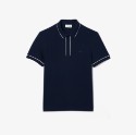 Smart Paris Stretch Cotton Contrast Trim Polo Μπλούζα