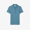 Γυναικεία L.12.D Ribbed Cotton Polo Μπλούζα Slim Fit