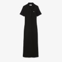Γυναικείο Μακρύ Ribbed Βαμβακερό Polo Φόρεμα