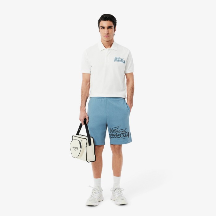 Εικόνα της Ανδρικό Graphic Cotton Fleece Σορτς