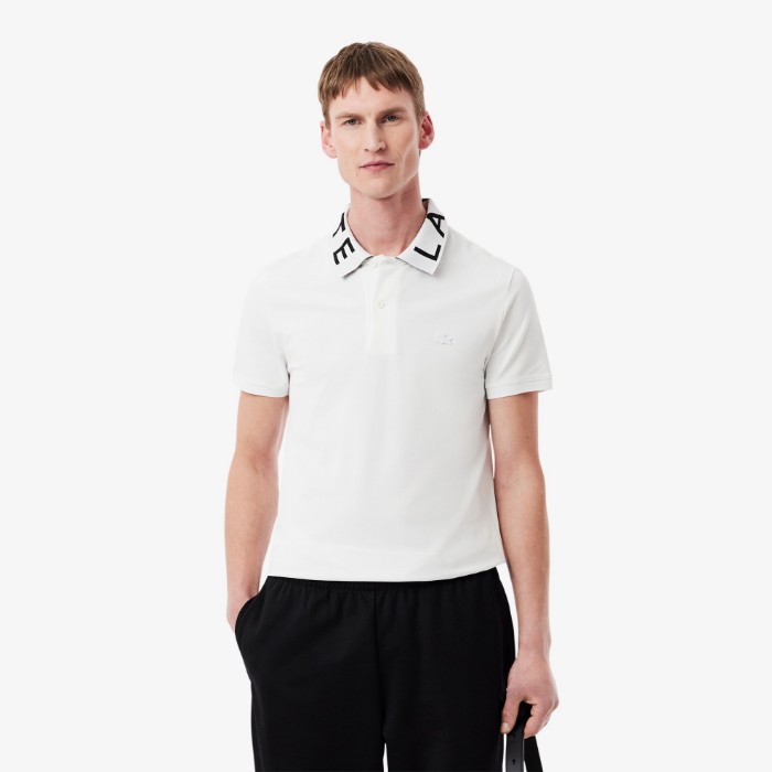 Εικόνα της Ανδρική Jacquard Branded Polo Μπλούζα Slim Fit 