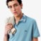 Εικόνα της Ανδρική Jacquard Branded Polo Μπλούζα Slim Fit 