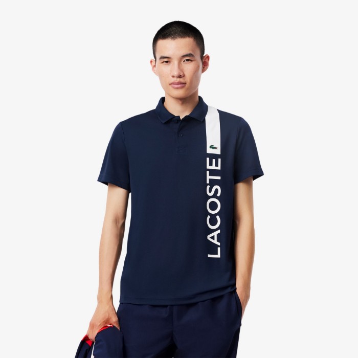 Εικόνα της Ανδρική Ultra Dry Print Branding Tennis Polo Μπλούζα