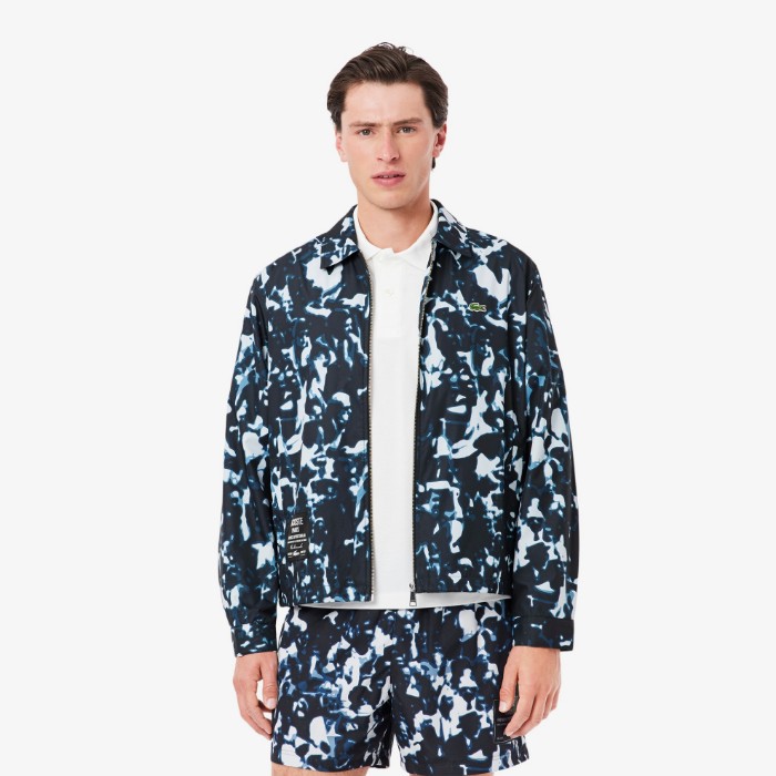 Εικόνα της Ανδρικό Print Motif Water-Repellent Windbreaker