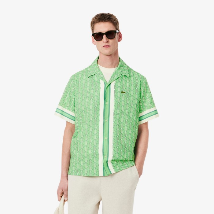 Εικόνα της Ανδρικό Monogram Πουκάμισο Straight Cut 