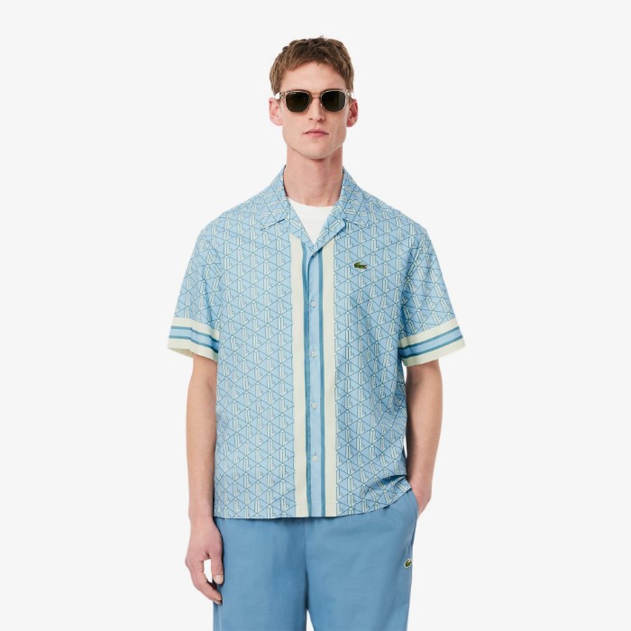 Εικόνα της Ανδρικό Monogram Πουκάμισο Straight Cut 