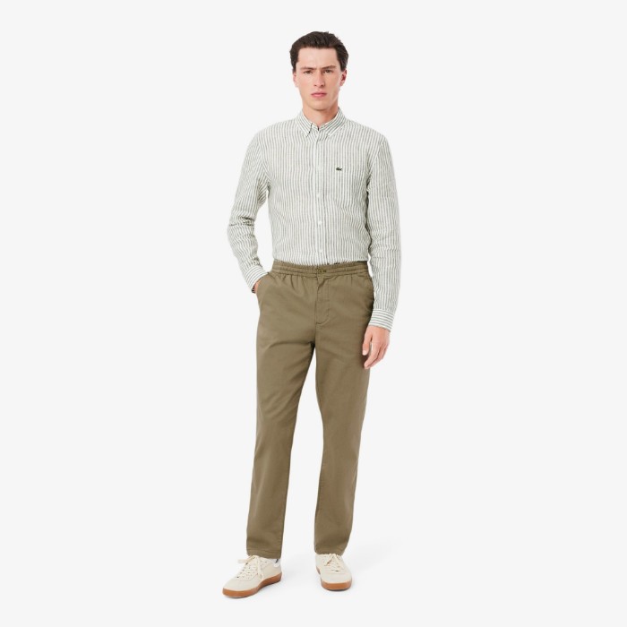 Εικόνα της Ανδρικό Cotton Gabardine Chino Παντελόνι Regular Fit 