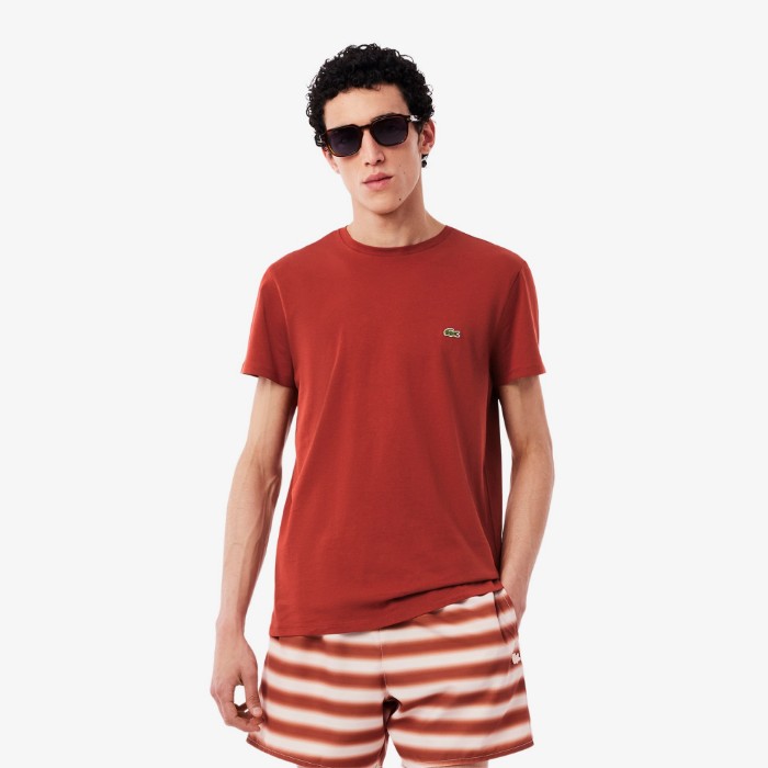 Εικόνα της Ανδρικό T-shirt Pima Cotton Jersey με Λαιμόκοψη