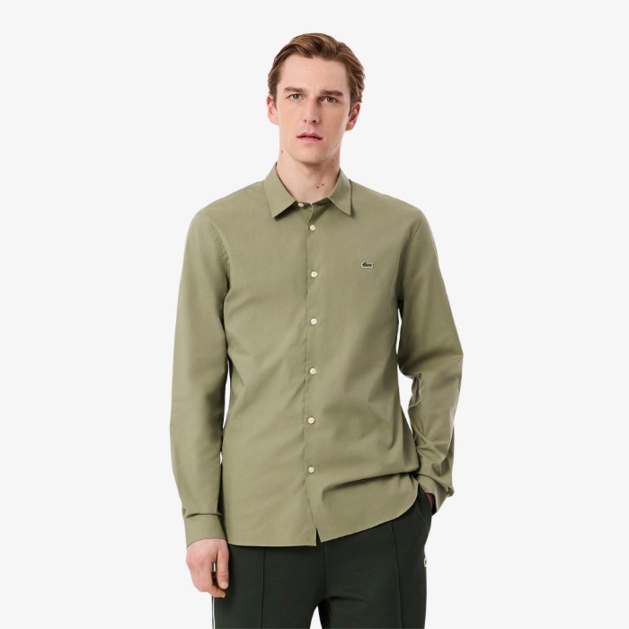Εικόνα της Ανδρικό Stretch Poplin Πουκάμισο Slim Fit