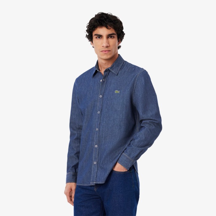 Εικόνα της Ανδρικό Lightweight Denim Πουκάμισο Regular Fit 